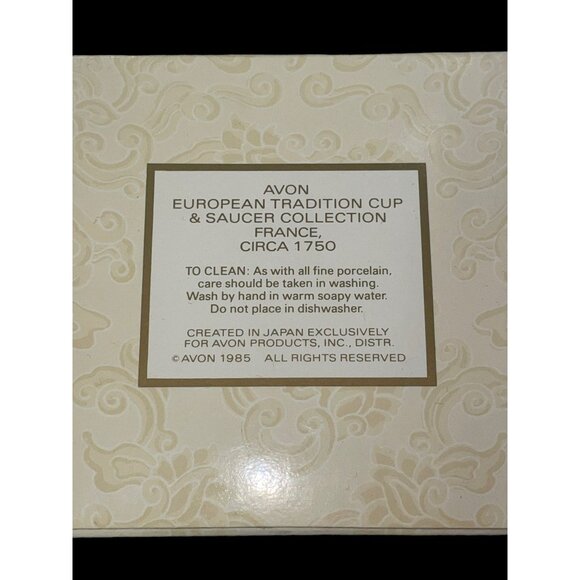 1985 Avon Tradition Cup and Saucer Collection France Circa 1750 - Picture 8 of 15